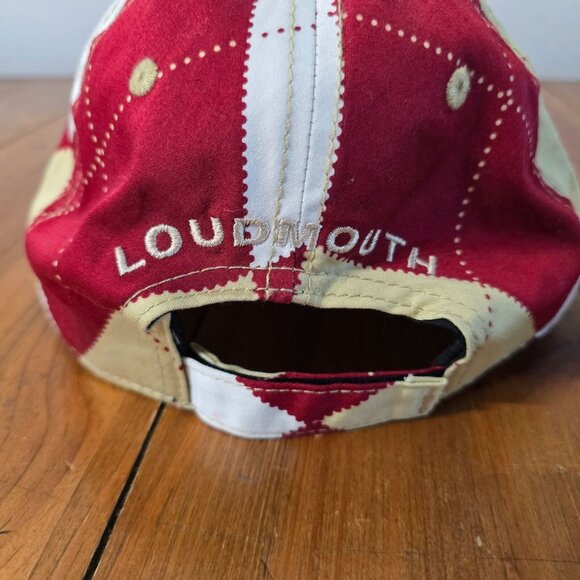 Loudmouth Argyle Pattern Adjustable Baseball Cap - Picture 5 of 10